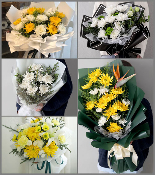 云南文山州丘北县锦屏镇白事花束代送